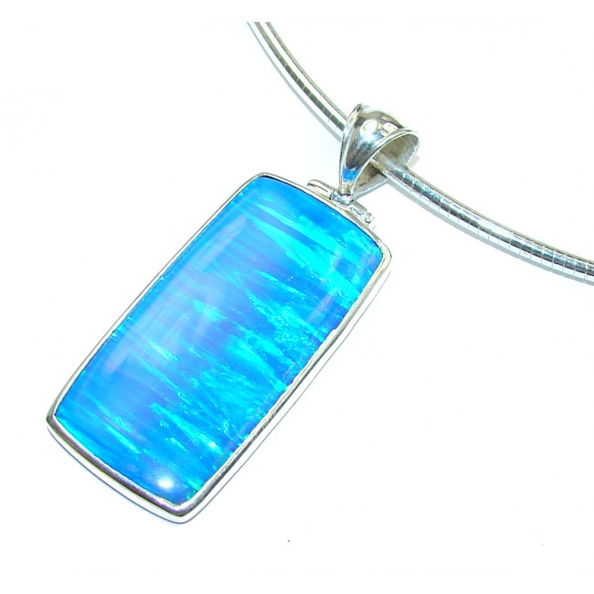 One of the kind Japanese Opal .925 Sterling Silver handmade necklace