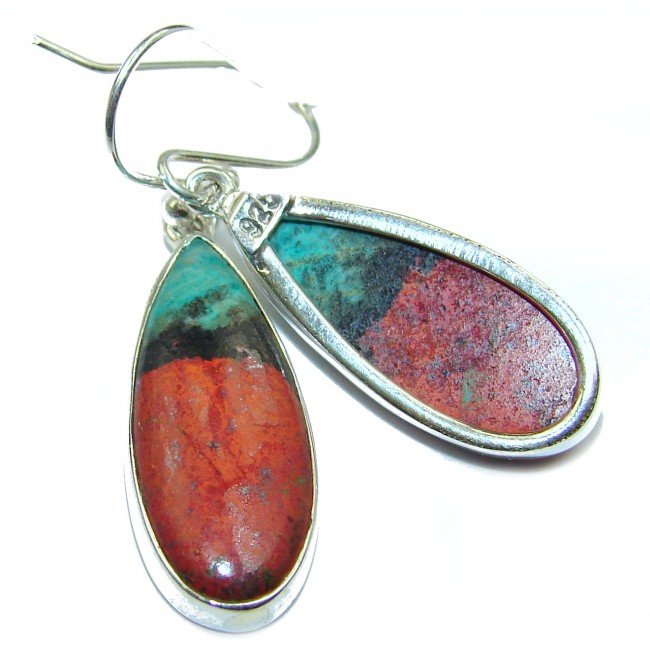 Natural Sonora Jasper .925 Sterling Silver handcrafted Earrings