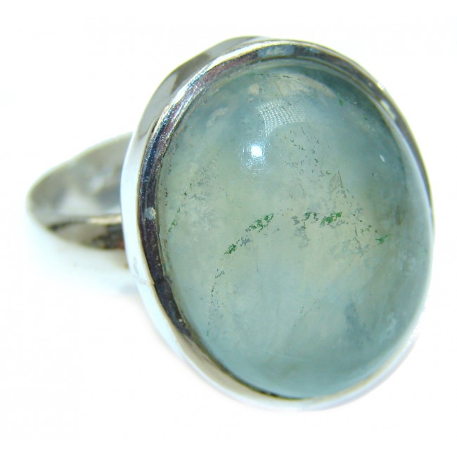 Natural Fluorite Sterling Silver ring s. 9