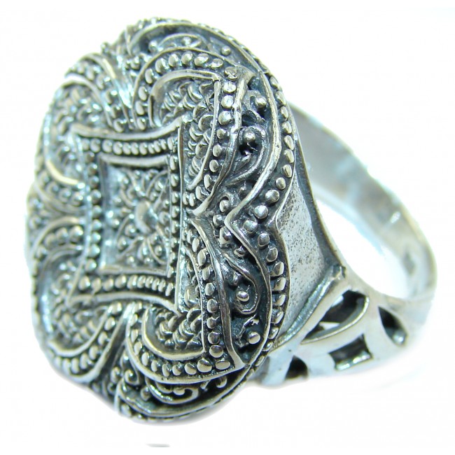 Bali made .925 Sterling Silver handcrafted Ring s. 9 1/4