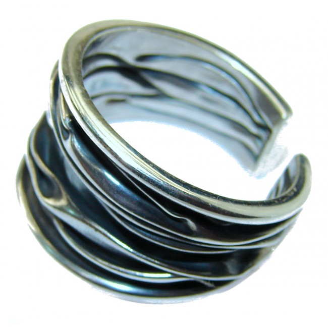 Bali made .925 Sterling Silver handcrafted Ring s. 8 1/4