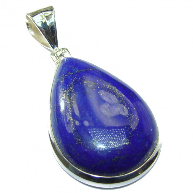 Blue authentic Lapis Lazuli .925 Sterling Silver handcrafted Pendant