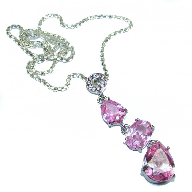 Luxurious Design Cubic Zirconia .925 Sterling Silver necklace