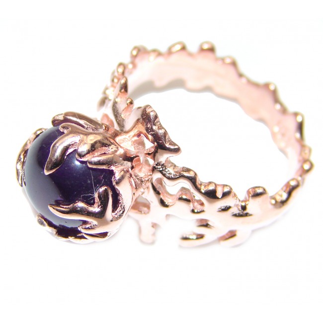 Purple Reef Amethyst 14K Gold over .925 Sterling Silver Ring size 7