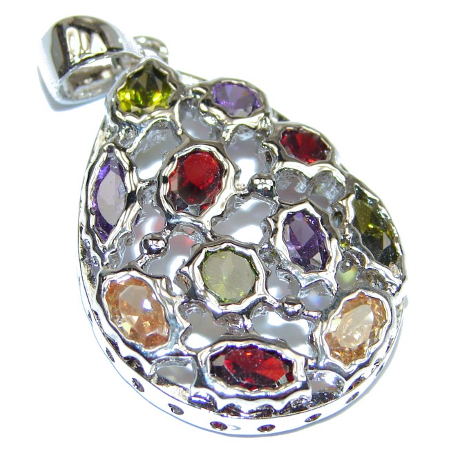Great Cubic Zirconia .925 Sterling Silver Pendant