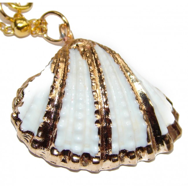 Vitamin Sea Large 18K Gold over .925 Shell Sterling Silver necklace