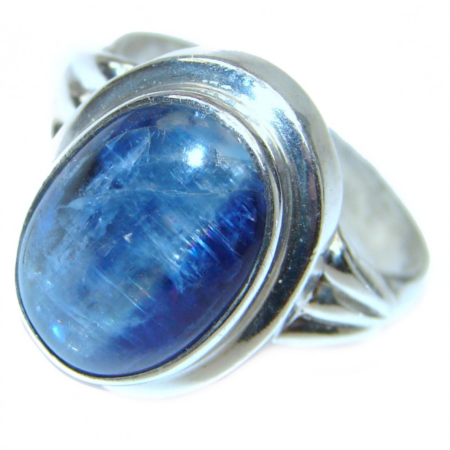 Authentic Australian Blue Kyanite .925 Sterling Silver handmade Ring s. 9