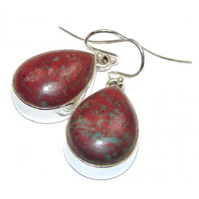 Natural Sonora Jasper Sterling Silver handcrafted Earrings