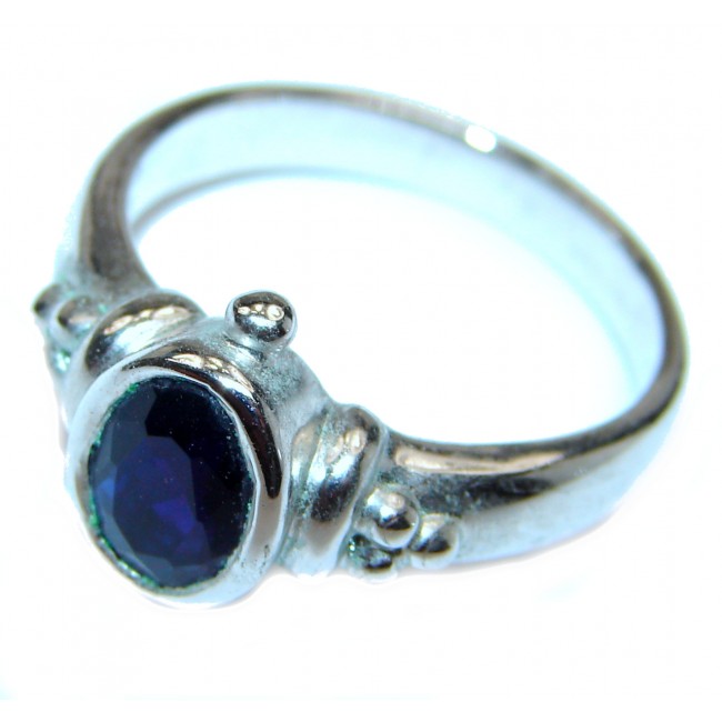 Sublime Natural Kyanite .925 Sterling Silver handcrafted Ring s. 7 3/4