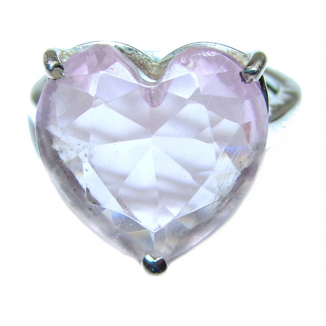 Sweet Heart Topaz .925 Silver handcrafted Ring s. 6 1/4