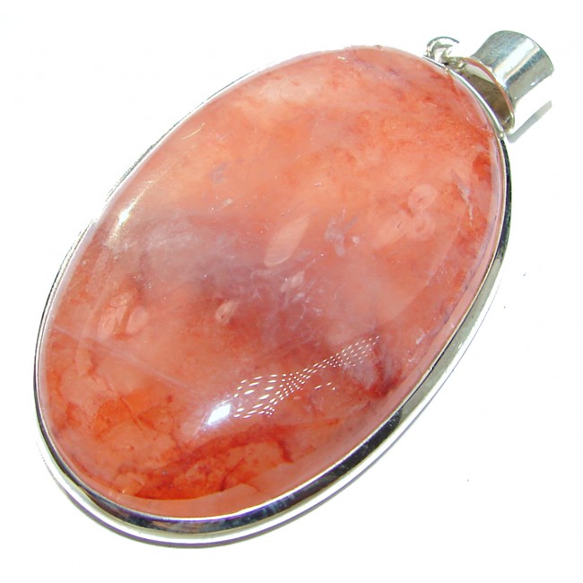 Candy Genuine Golden Calcite .925 Sterling Silver Pendant