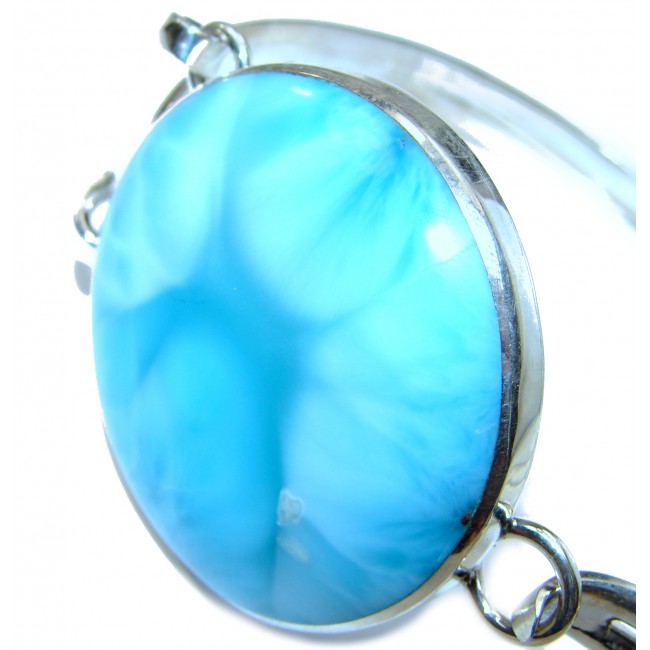 Beauty of Nature best quality Blue Larimar .925 Sterling Silver handcrafted Bracelet