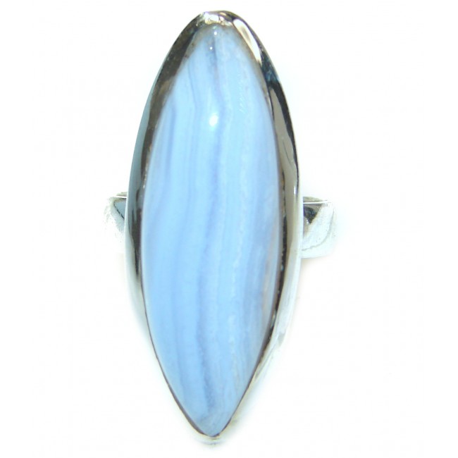 Excellent quality Crazy Lace Agate .925 Sterling Silver Ring s. 7