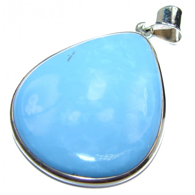 Natural Anhydrite .925 Sterling Silver handmade Pendant