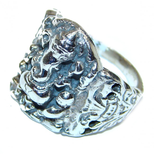 Bali made .925 Sterling Silver handcrafted Ring s. 9