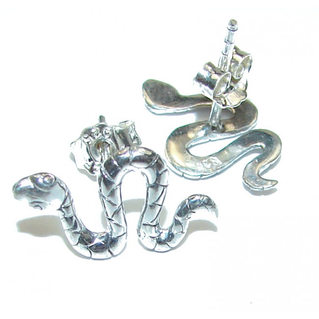Snakes .925 Sterling Silver Earrings