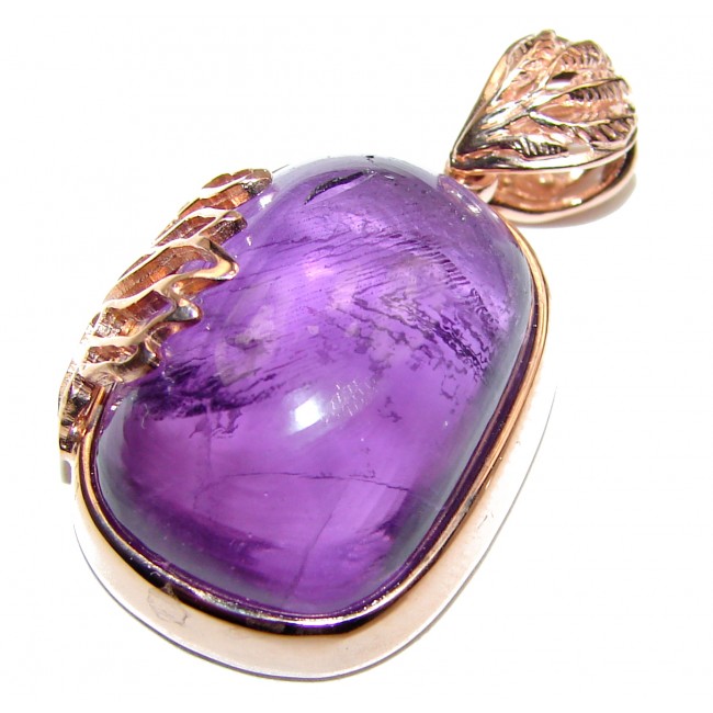 Top Quality Natural 45ct Amethyst .925 Sterling Silver handmade one of the kind Pendant