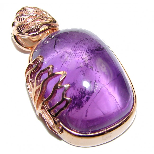 Top Quality Natural 45ct Amethyst .925 Sterling Silver handmade one of the kind Pendant