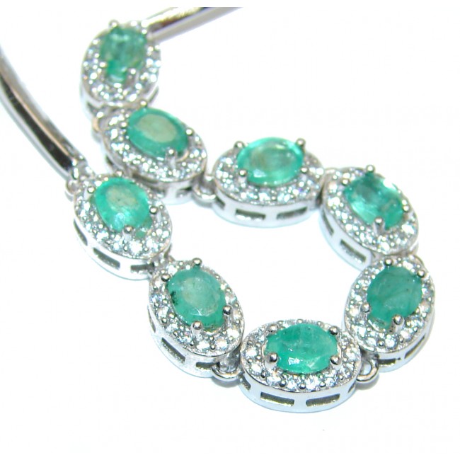 Colombian Emerald .925 Sterling Silver handcrafted Bracelet