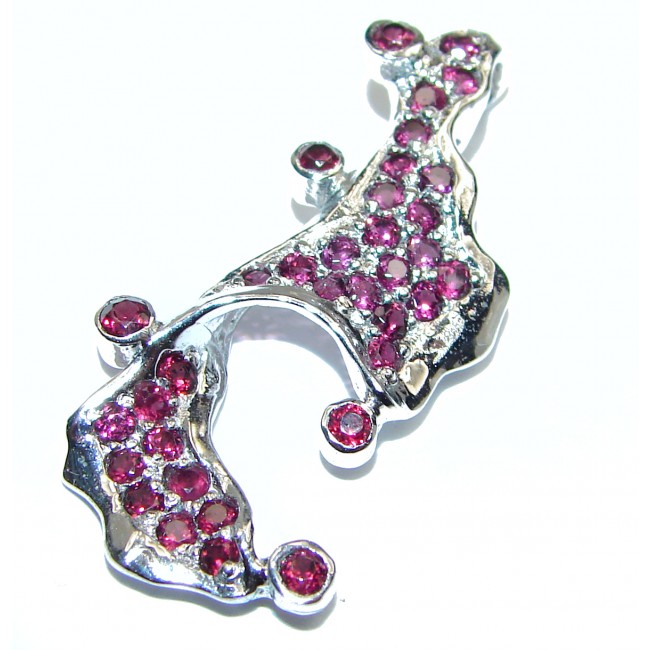Authentic Ruby .925 Sterling Silver Pendant