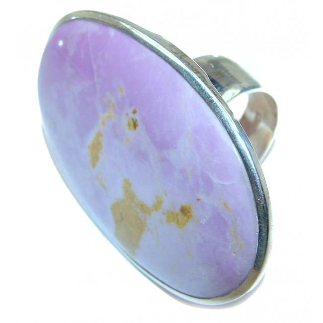 Be Bold Huge Purple Sugalite Sterling Silver handmade Ring s. 8 1/4