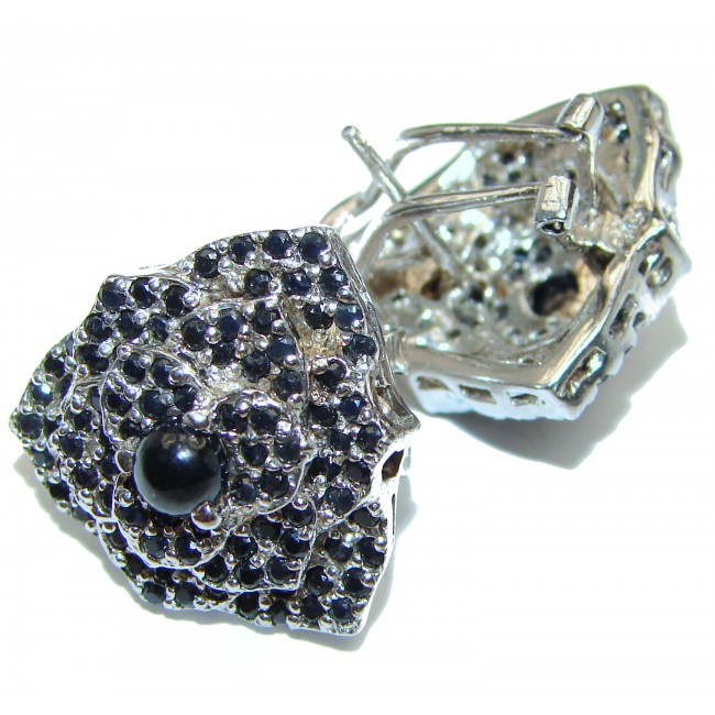 Adele natural Sapphire .925 Sterling Silver earrings
