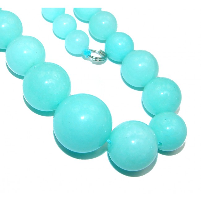 Natural Chrysoprase .925 Sterling Silver handmade necklace