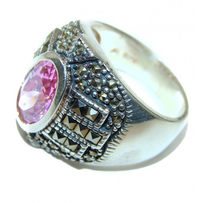 Norwegian Pink Fiord .925 Sterling Silver Ring s. 8