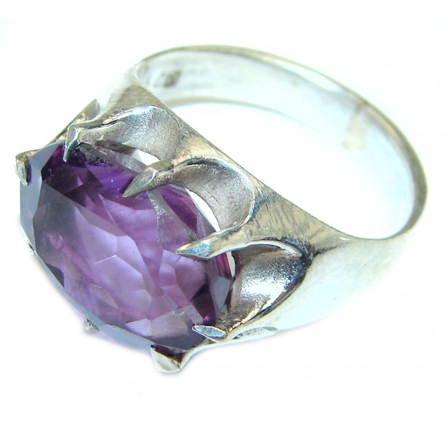 Purple Perfection Amethyst .925 Sterling Silver Ring size 6 1/4