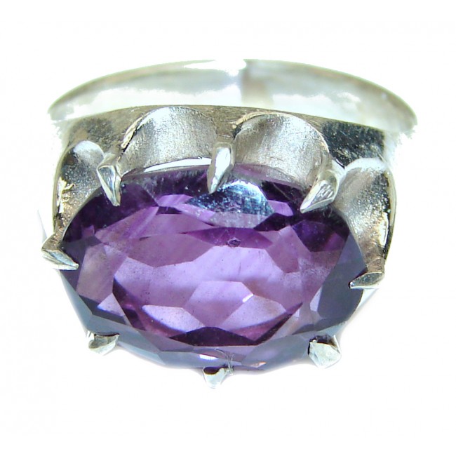 Purple Perfection Amethyst .925 Sterling Silver Ring size 6 1/4