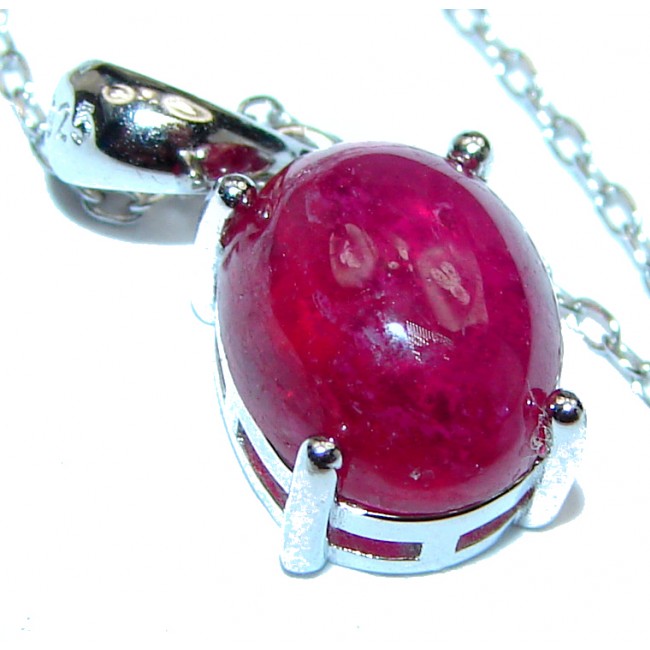 Incredible Authentic Ruby .925 Sterling Silver necklace