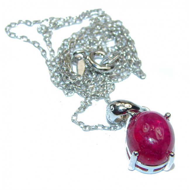 Incredible Authentic Ruby .925 Sterling Silver necklace
