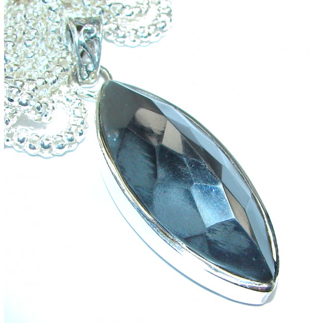 Hematite .925 Sterling Silver handcrafted necklace