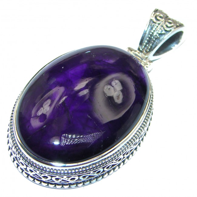 Spectacular Amethyst .925 Sterling Silver handcrafted pendant