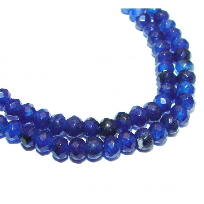 Beautiful Blue SunSitara Beads Strand Necklace