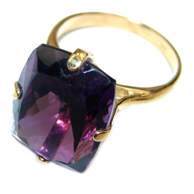 28ctw Purple Perfection Amethyst .925 Sterling Silver Ring size 8 1/2