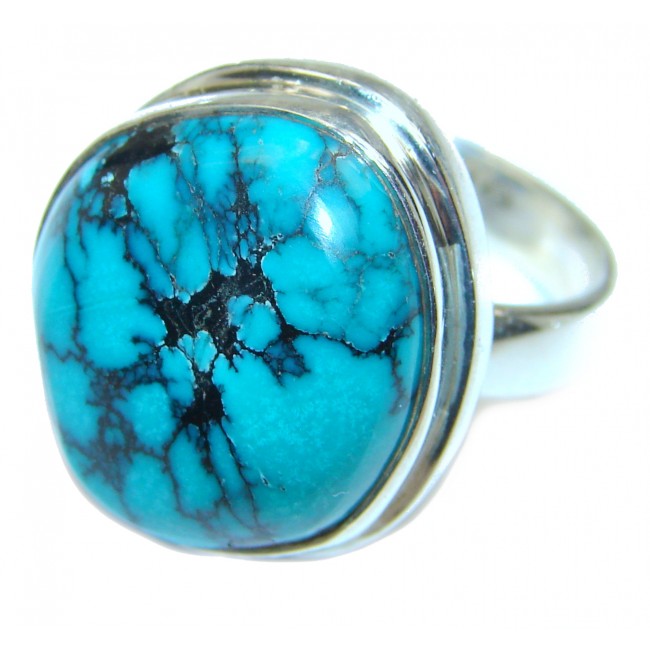 Turquoise .925 Sterling Silver ring; s. 6 1/2