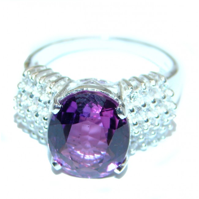 Purple Perfection Amethyst .925 Sterling Silver Ring size 7 1/2