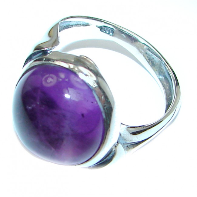 Purple Perfection Amethyst .925 Sterling Silver Ring size 6 1/2