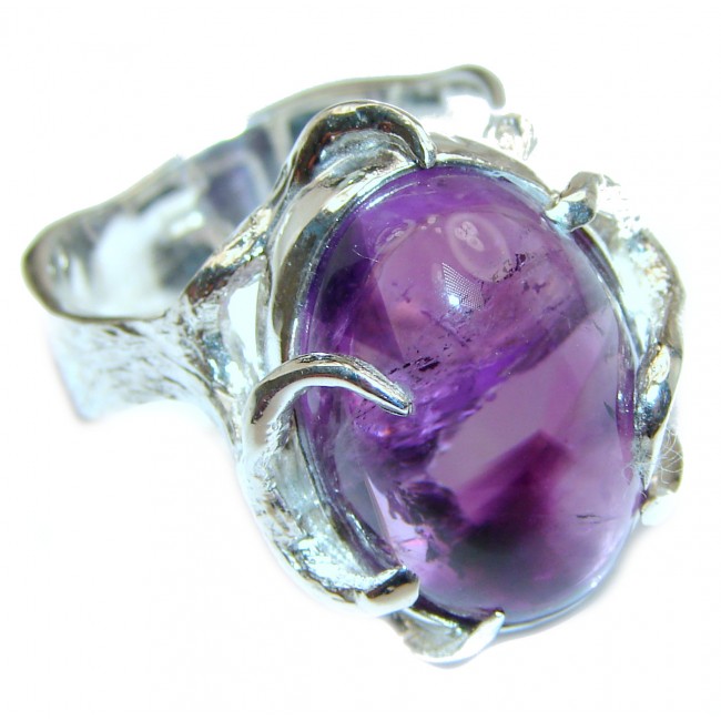 Purple Perfection Amethyst .925 Sterling Silver Ring size 8 1/2