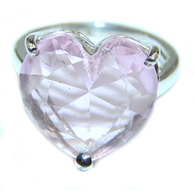 Sweet Heart Topaz .925 Silver handcrafted Ring s. 6