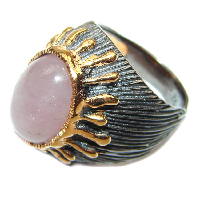 Rose Pink Opal .925 Sterling Silver brilliantly handcrafted ring s. 7