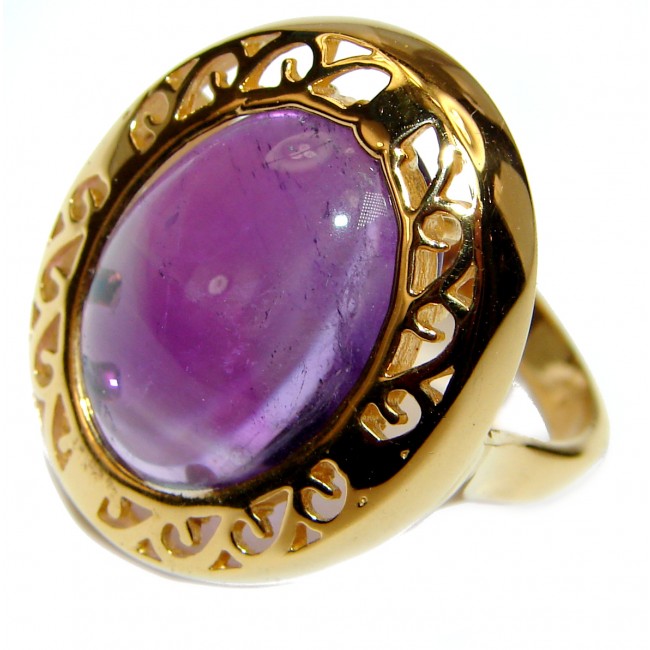 24ctw Purple Perfection Amethyst .925 Sterling Silver Ring size 8 3/4