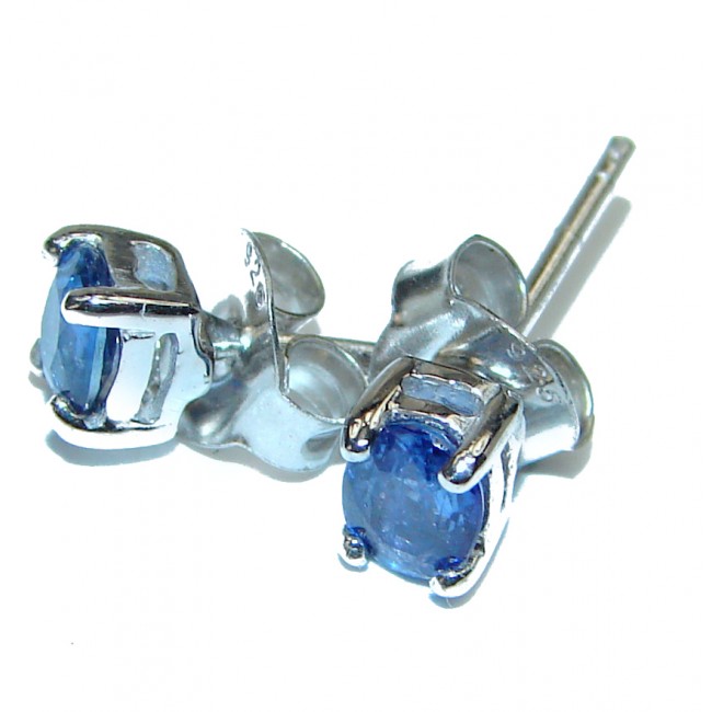 Blue Sapphire .925 Sterling Silver earrings