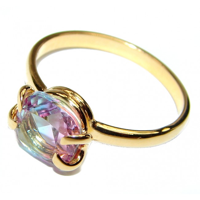 Posh Ametrine 14K Gold over .925 Sterling Silver handcrafted Ring s. 9