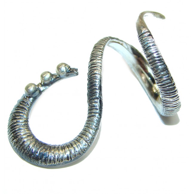 Cobra .925 Sterling Silver handmade Statement Ring s. 6 1/4