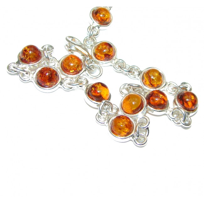 Ancient Stories Baltic Amber .925 Sterling Silver handcrafted Bracelet