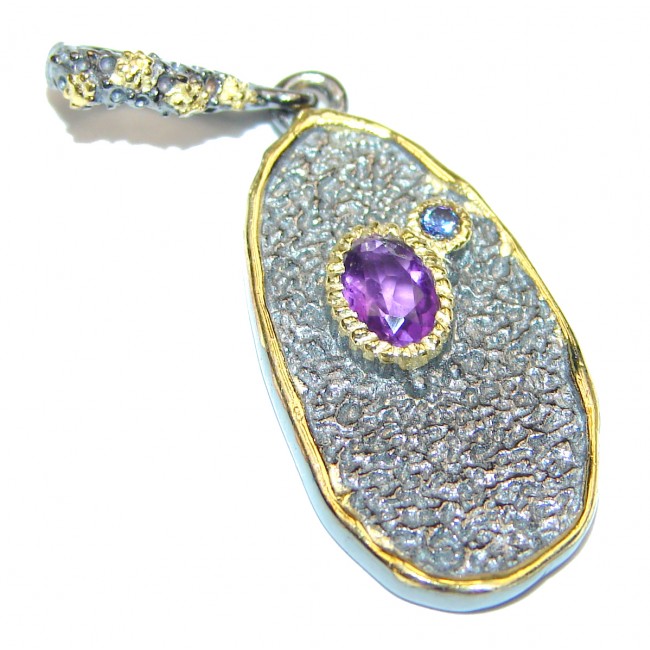 Perfect Pink Amethyst .925 Sterling Silver handmade pendant