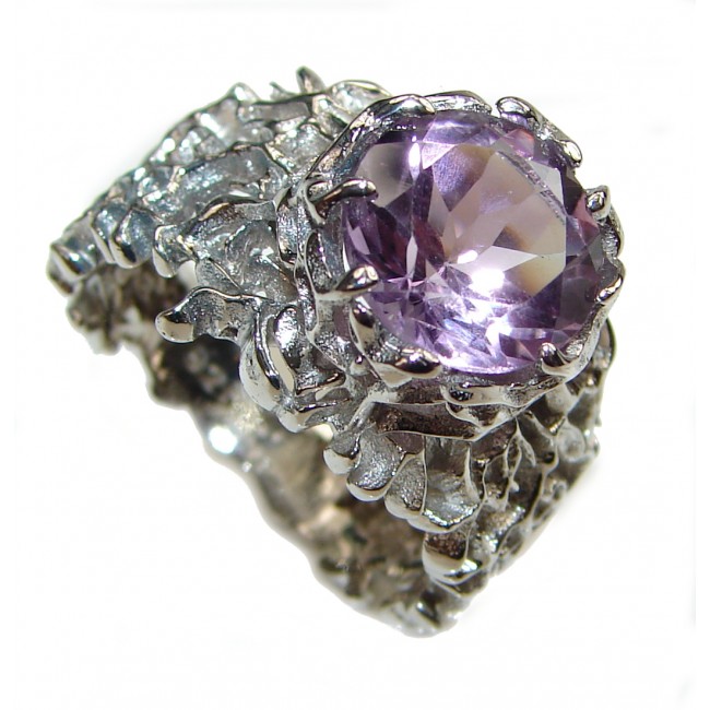 Purple Reef Amethyst .925 Sterling Silver Ring size 8