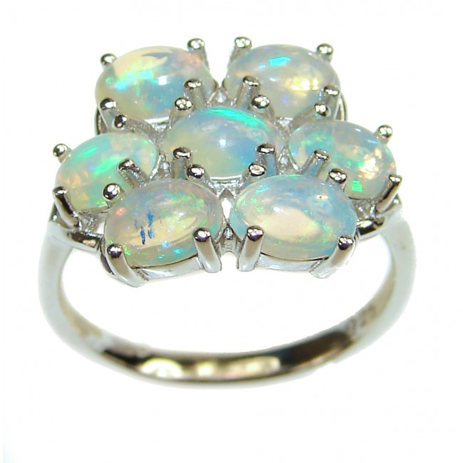 Open Sky authentic Ethiopian Opal .925 Sterling Silver handcrafted ring size 7